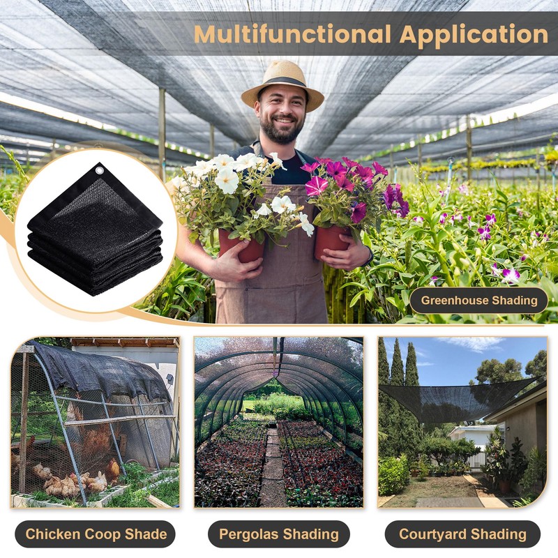 DIFY 10×16 FT, 30% Shade Fabric Sun Shade Cloth with