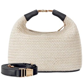 VKUOO Straw Clutch Purses for Women 2025,Raffia Summer beach bags for women,Woven small crossbody bags,Vacation Handbags