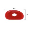 Pack of 6 Red Soft Silicone Pottery Ribs (Shapes 0-5)
