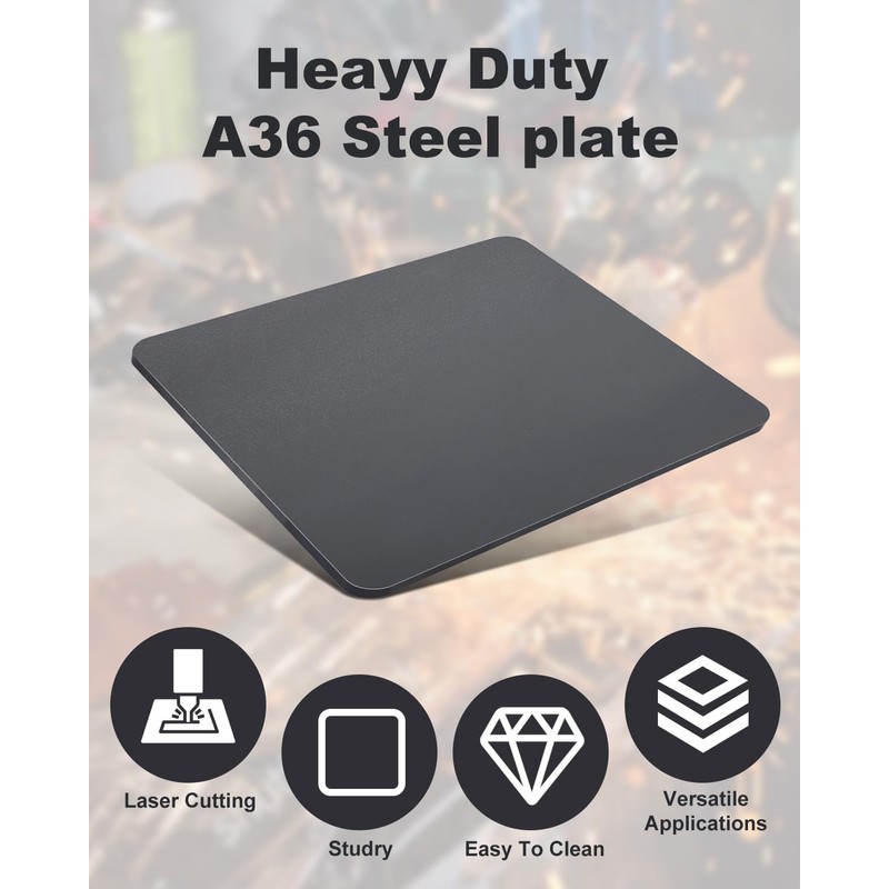 AOKLIT 10in x 10in x 1/4in Hot Rolled Steel Plate