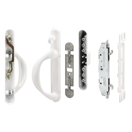 Prime-Line Products C 1307 Mortise System Patio Door Handle Set, Left Hand, White, 1-Pack
