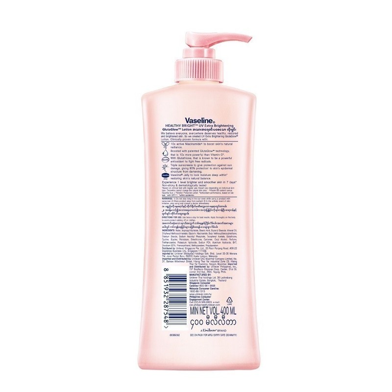 VASELINE Healthy Bright UV Extra Brightening Lotion 320ml - Healthy