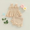 Chloefairy Newborn Baby Girl Summer Clothes Cutout Sleeveless Tank Tops