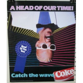 Coca~Cola 💥BOGO💥    ORIGINAL  '87 MAX HEADROOM ~ A HEAD OF OUR TIME!  POSTERS 17H x 14W
