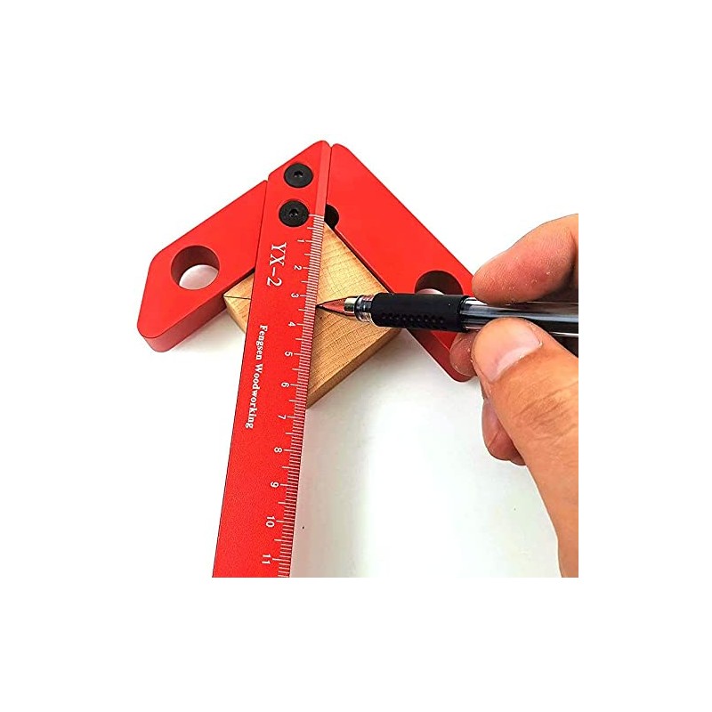 Namvo Woodworking Tool Line Gauge Aluminum 45/90 Degree Right Angle