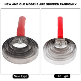 Alvinlite Reversible Metal Curry Comb, Itching Brush for Farm Animals, Horse Curry Comb with Soft Handle, Brush Accessories for Dogs, Goats, Cattle, Cows and Donkeys