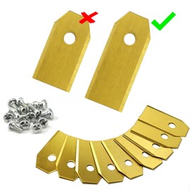 ONVAYA XXL Replacement Blade for Robotic Lawnmower, 36 x Titanium Blade, 43 mm Length, 0.75 mm, Accessories for Husqvarna Automower and Gardena Robotic Lawnmower Blade, Lawn Trimmer