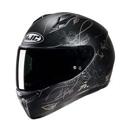HJC C10 Epic Full Face Motorcycle Helmet Motorbike Scooter ACU Gold Crash Lid Black/Gold (M)