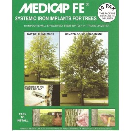 Medicap FE Systemic Iron Implants Plugs 3/8" Standard 10 pack chlorosis oak