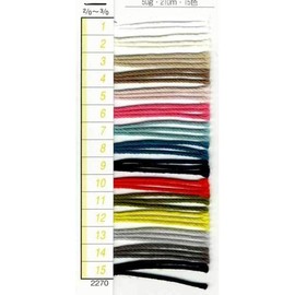 DARUMA Yokota Lace Yarn "DARUMA #20, 1.8 oz (50 g), No. 14 Colors"