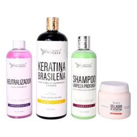 Kit Brasileña Gold,sellador,neutralizador,shampoo Lp                                                                                                  