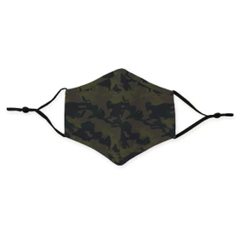 Weddingstar 3-Ply Adult Washable Cloth Face Mask Reusable and Adjustable with Filter Pocket - Camo