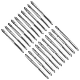 uxcell 15 Pairs Metric Hand Tap Set, M4 x 0.7 H2 Thread Taper + Bottom Taps, High Speed Steel (HSS) Screw Threading Tapping Tool Kit