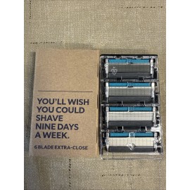 Blade Dollar Shave Club - 6 Blade Razor Refills (4 Pack) - Unused Cartridges
