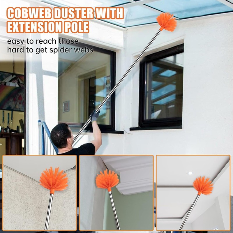 CALBEAU Ceiling Fan Cleaner Duster with 60 inch Extension Pole,