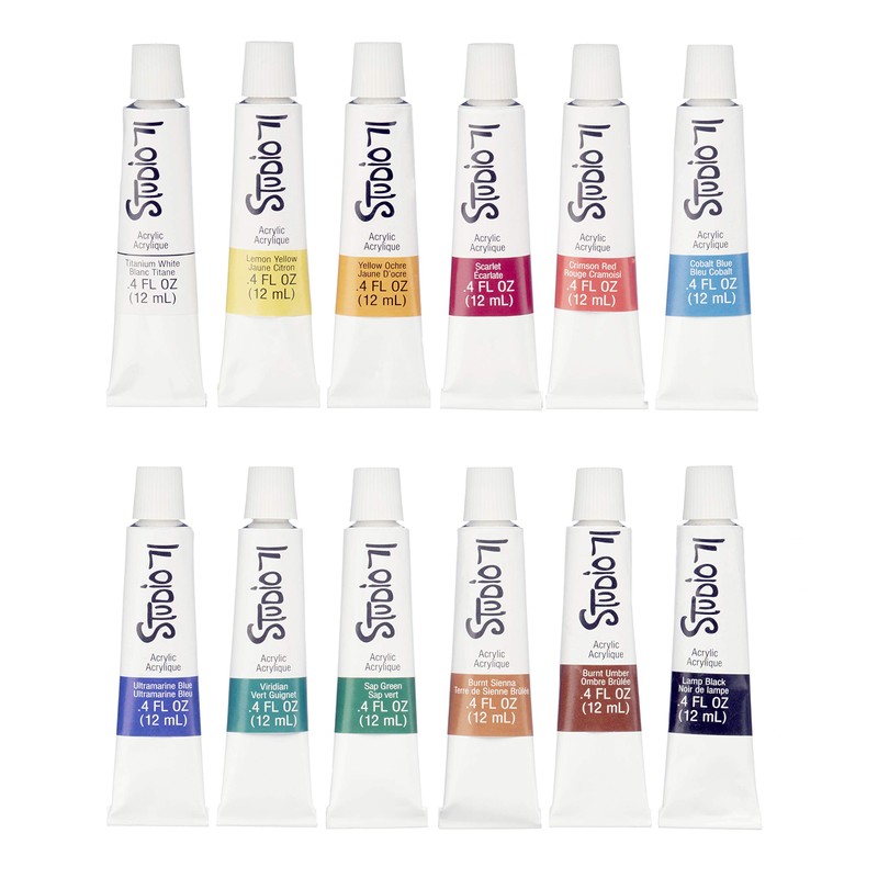 Studio 71 Getting Started Acrylic, 21 Pieces Art Set, Starter