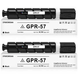 LeciRoba GPR-57 GPR57 0473C003 Black High Yield ( 42,100 Pages) Toner Cartridge for Canon imageRUNNER Advance 4525i 4535i 4545i 4551i 4535i 4545i 4551i Printer (2-Pack)
