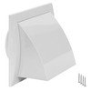 TURvent 100 mm Weather Protection Grille White - Plastic Exhaust