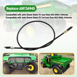 Parking Brake Cable Replacement Replace AM136945, Left Side Hand Manual Brake Cable Fit for John Deere Gator TX 4X2 TX Turf 4X2 Utility Vehicles TX Gator TM