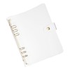 PATIKIL A5 Clear Binder Cover, Soft PVC Loose Leaf Binder