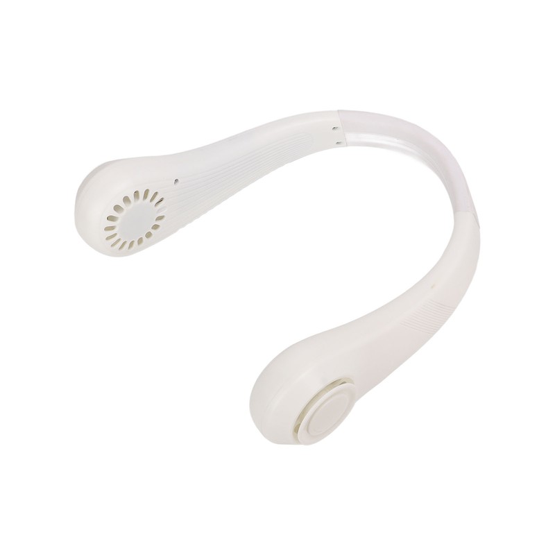 Portable Neck Fan Leafless Hands Free Quiet Lightweight USB Charging