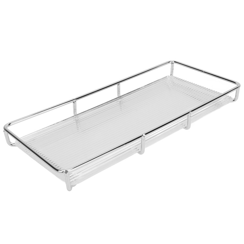 Bathroom Countertop Tray Stainless Steel Acrylic Modern Minimalist Design Space