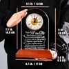 Ornalrist Happy 50th Birthday Crystal Clock Gifts for Men Women,