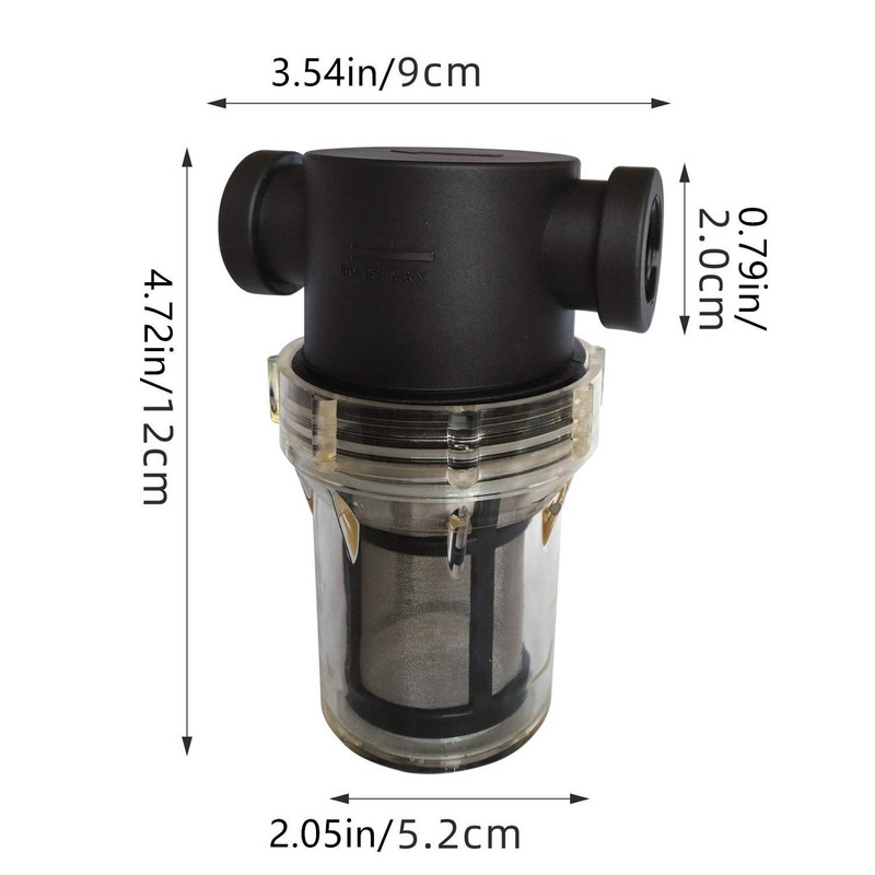 3/4" Female NPT in-Line Strainer with 100 mesh Stainless Steel