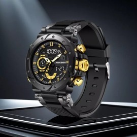 Lige Sport Men Watches Quartz Luminous Date Week Big Dial 5ATM Waterproof Wrist Watch