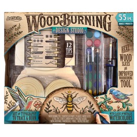 ArtSkills Wood Burning Tool Kit – 55 Piece Complete Woodburning Arts and Crafts Kit for Kids & Adults Cool Gifts for Teen Boys & Girls Fun Crafts DIY Projects