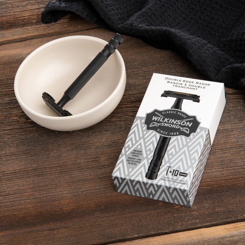 Wilkinson Sword Double Edge Razor for Men With 10 Double