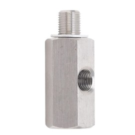 Oil Pressure Sensor Adapter, M10x1.0 Oil Pressure Sensor Tee to M10 Adapter Turbo Supply Feed Line Gauge Stainless Steel