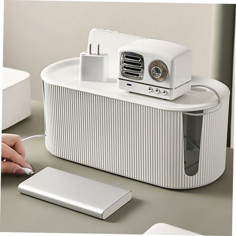 Mipcase 1pc Cable Organizer Box for Cords and Wires Simple