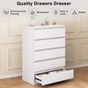 Jocoevol Modern White 5 Drawer Dresser for Bedroom, Simply Chest