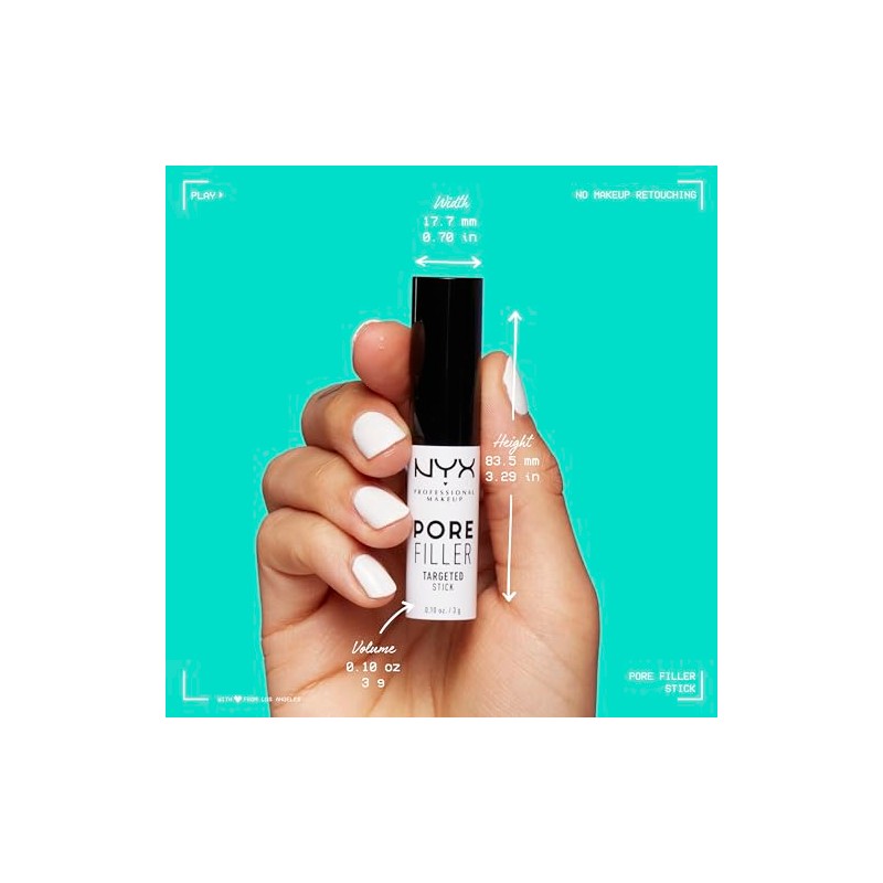 NYX Professional Makeup, Primer Pore Filler Stick, Primer para maquillaje