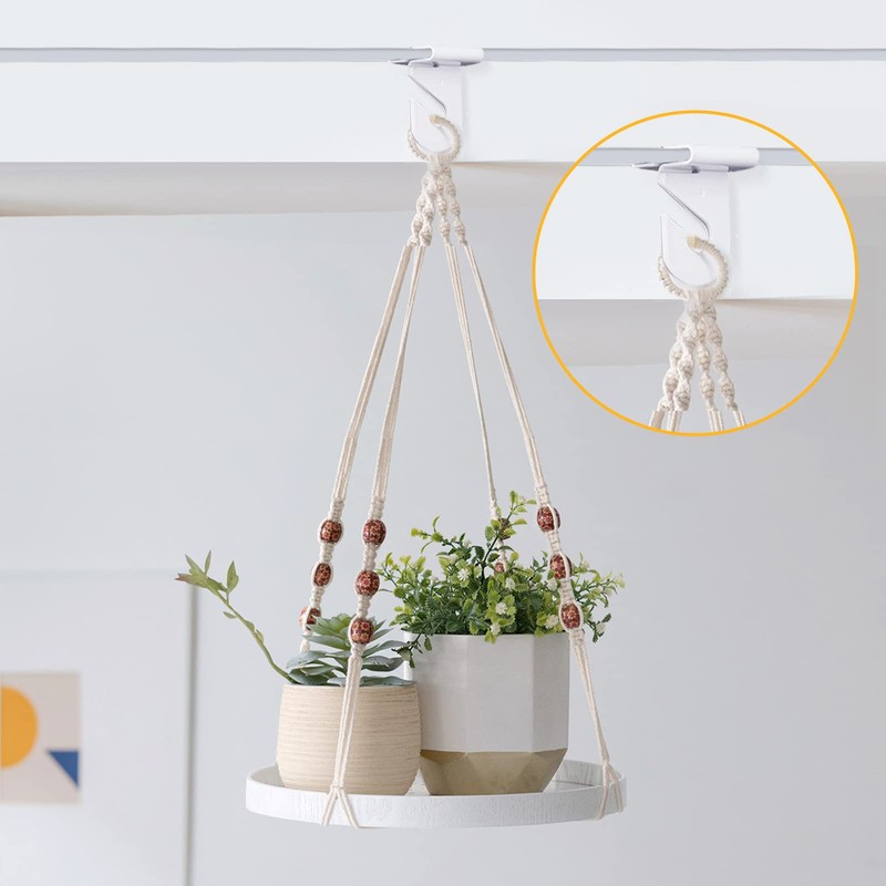 Wakhow 10 Pairs Drop Ceiling Hooks for Hanging, Suspended Track