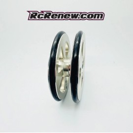 Traxxas Aluminum traxxas 12mm hex drag racing front skinny tires wheels RCRENEW