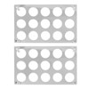 2 Set 15 Slots Flat Countertop Coffee Pod Holder Flat