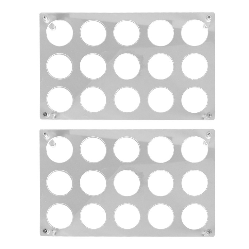 2 Set 15 Slots Flat Countertop Coffee Pod Holder Flat