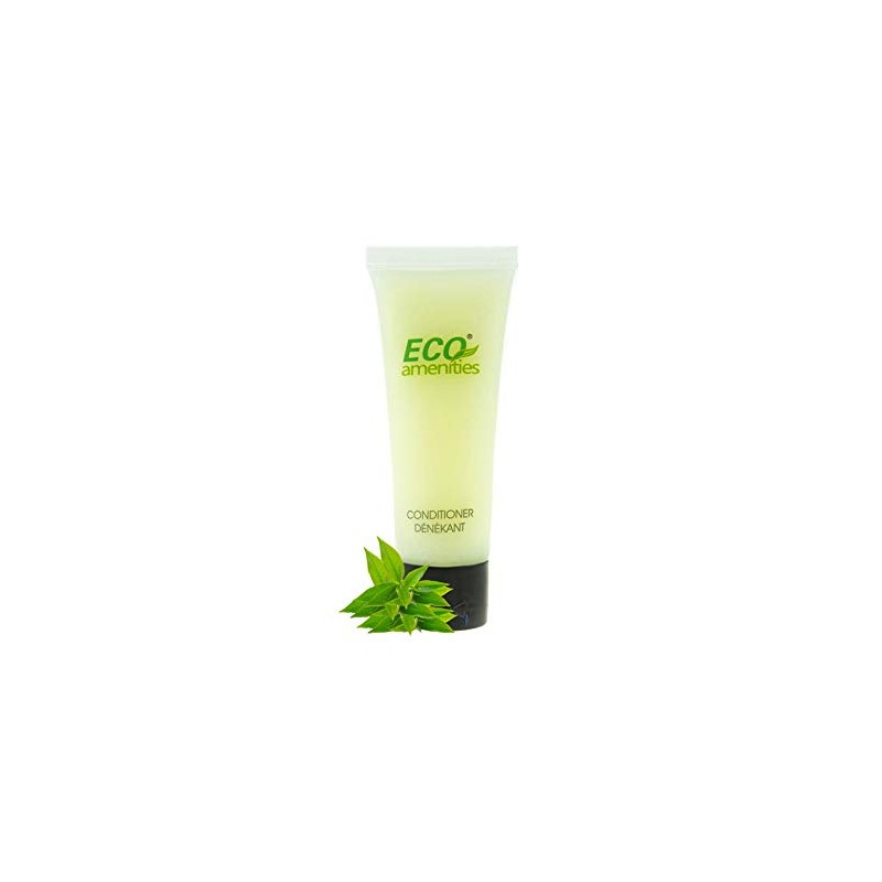 ECO AMENITIES Travel size 1.1oz hotel conditioner in bulk, Clear,