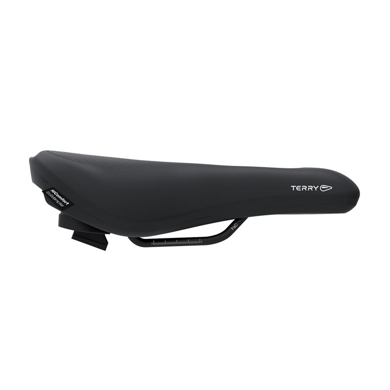Ergon Fisio flex gel men's cycling saddle – black, standard