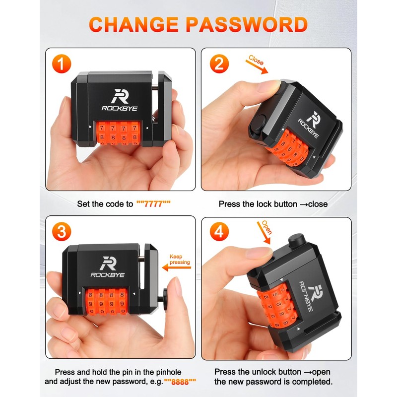 ONVIAN Bike Disc Brake Lock - 4-Digit Code Locks Anti-Theft