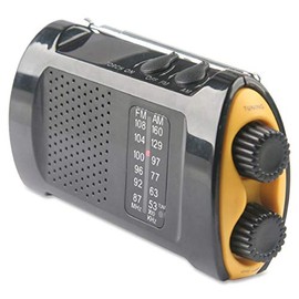 PhysiciansCare by First Aid Only 90423 Handheld Portable Crank Radio with Flashlight