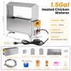 PAUQRWIE 1.5 Gallon Heated Chicken Waterer Automatic Chicken Water Heater