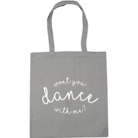 Hippowarehouse Won't You Dance With Me Tote Shopping Gym Beach Bag 42cm x38cm, 10 litres