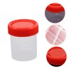Sosoport 10pcs Leak Resistant Cups Plastic Sample for Testing and