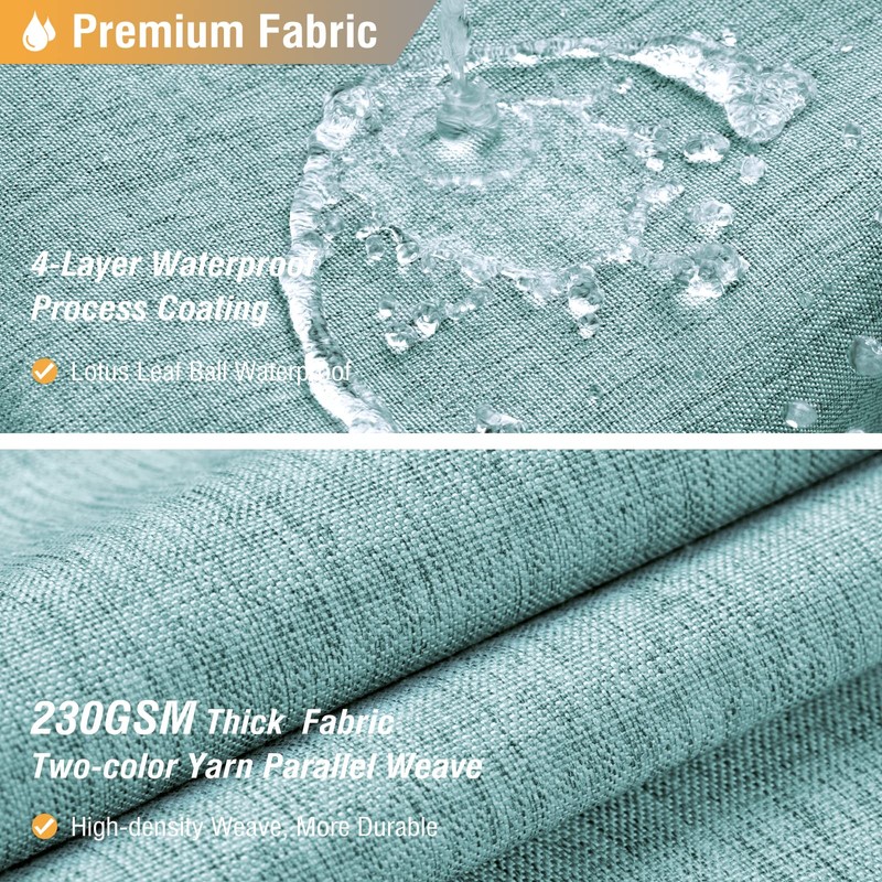 BTTN Extra Long Shower Curtain - 72x96 Inch Long Linen