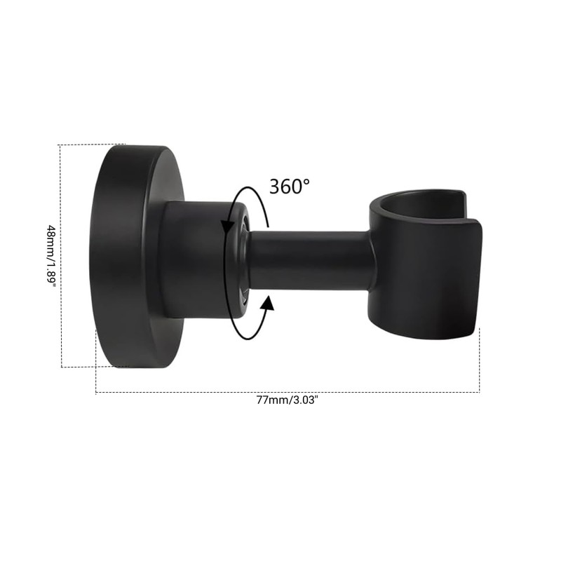 Shower Head Holder Hand Shower Bracket for Stainless Steel Wall