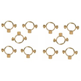 TC 22mm Solid Brass Construction Munsen Ring M10 Pipe Clip Bracket x 10