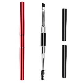 Unaone Eyebrow Brush - 2 PCS Professional Dual-Ended Angled Eye Brow Brush Applicator For Shaping and Filling Brows Eyeliner, Spoolie Brush for Brows or Lashes